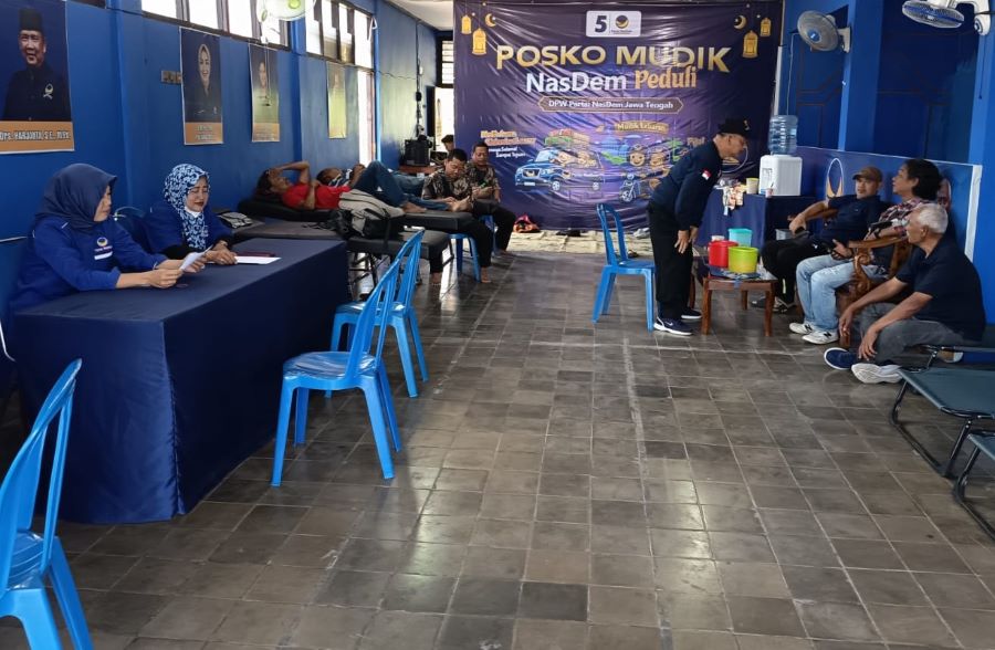 Posko Mudik NasDem Jateng Upayakan Kebugaran demi Keselamatan Pemudik